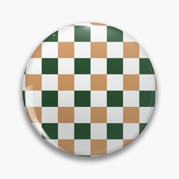 Item preview, White, green and orange gingham pattern designed and sold by serenebookworm.