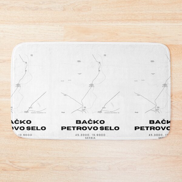 Item preview, Bačko Petrovo Selo Serbia Map Print | Minimalist City Road Map Wall Art designed and sold by RM-Journey.