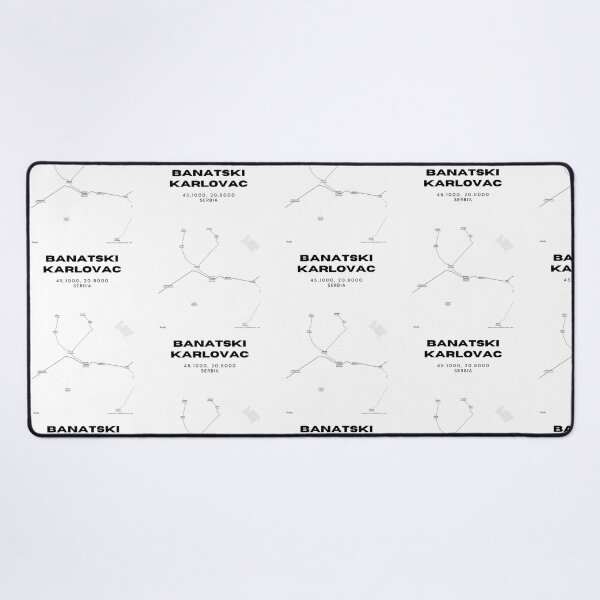 Item preview, Banatski Karlovac Serbia Map Print | Minimalist City Road Map Wall Art designed and sold by RM-Journey.