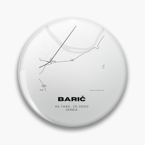 Item preview, Barič Serbia Map Print | Minimalist City Road Map Wall Art designed and sold by RM-Journey.