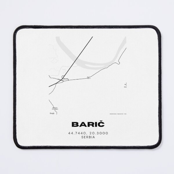 Item preview, Barič Serbia Map Print | Minimalist City Road Map Wall Art designed and sold by RM-Journey.