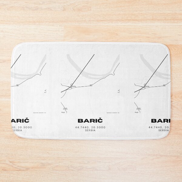 Item preview, Barič Serbia Map Print | Minimalist City Road Map Wall Art designed and sold by RM-Journey.