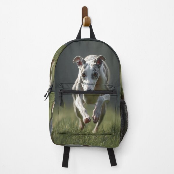 Item preview, A fast-moving Whippet racing on a grassy track, Dogs in Motion designed and sold by CDC40.