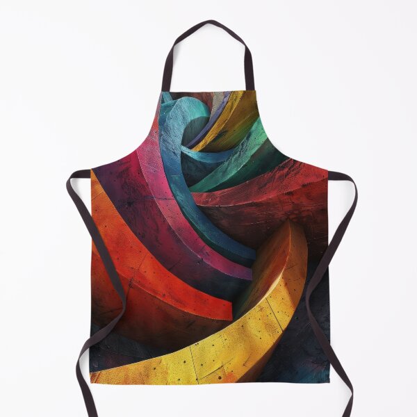 Item preview, Brutalist Rainbow Vortex - Gritty 3D Concrete Abstract designed and sold by B-Russ-Stuff.