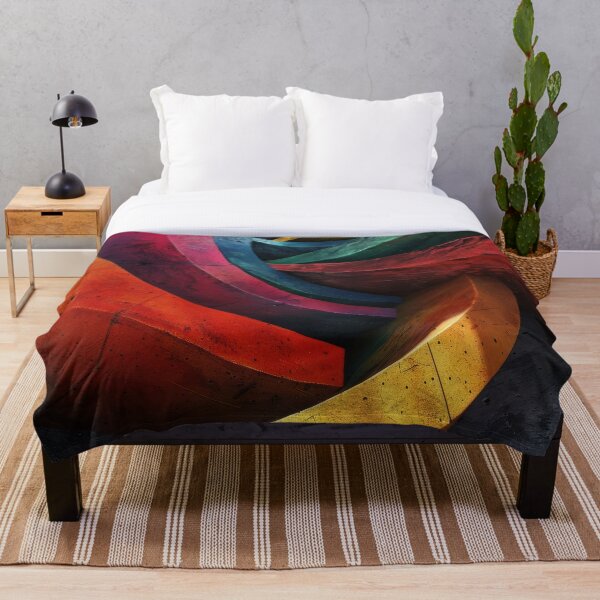 Item preview, Brutalist Rainbow Vortex - Gritty 3D Concrete Abstract designed and sold by B-Russ-Stuff.