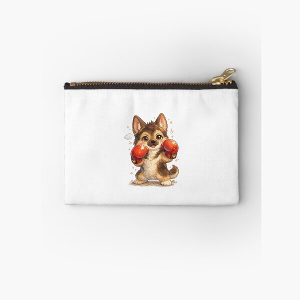 Item preview, Boxing Gloves Dog – Cute German Shepherd Boxer Cartoon, Kawaii Boxing Dog Illustration, Funny Dog Art designed and sold by Paws-nd-Prints.