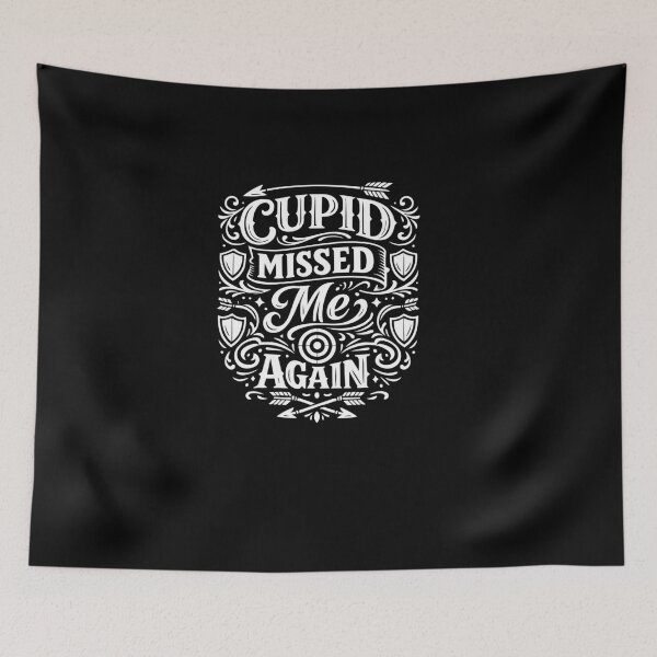 Item preview, Cupid Missed Me Again Funny Single Shirt designed and sold by NeuralDraft.