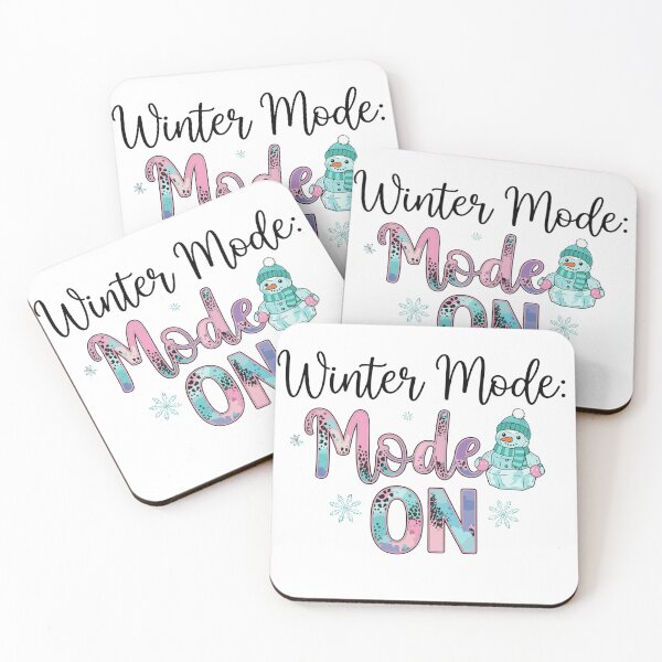 Item preview, winter mode on cute snowman pastel style designed and sold by BazStudiodesign.