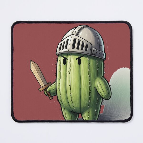 Item preview, Cute Knight Cactus Character designed and sold by MellowMoodLab.