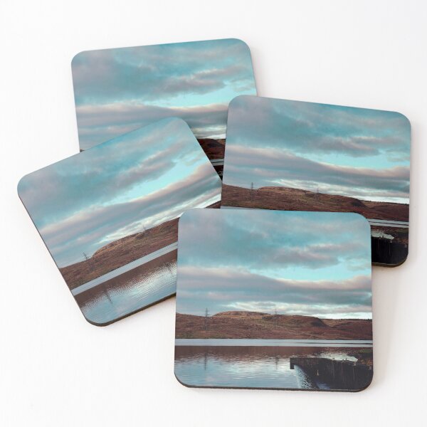 Item preview, blue sky on a winter’s day at Greenside Reservoir, Glasgow (Scotland) (December 2025) designed and sold by photosbykel.