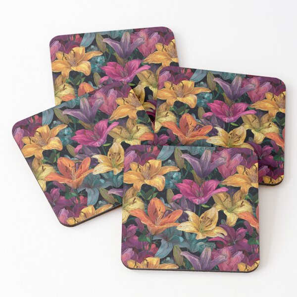 Item preview, Chic Lilies Floral  - Birthday Flower Pattern  - Baby Shower Gifts designed and sold by RoyalStarsPatts.