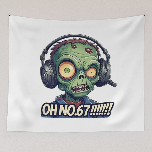 Item preview, Funny Absurd Zombie 67 6,7 Meme OH NO.67!!!!!!! designed and sold by Giulivo Store Graphic.