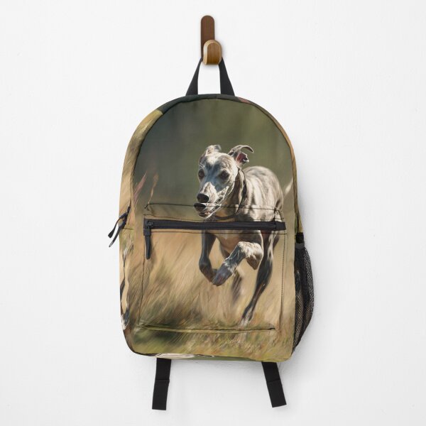 Item preview, A fast-moving Whippet racing on a grassy track, Dogs in Motion designed and sold by CDC40.