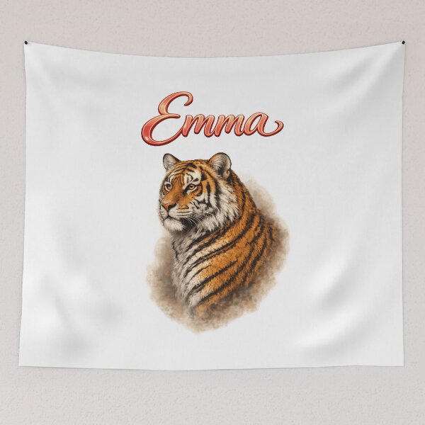 Item preview, Emma Tiger Zodiac — Courage, Power and Confidence of the Chinese Tiger designed and sold by AlexLineArt.