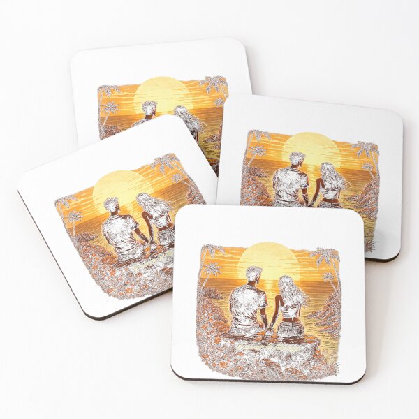 Item preview, Forever and always sunset valentines gift designed and sold by ZEBBEDE - Minimal Streetwear .
