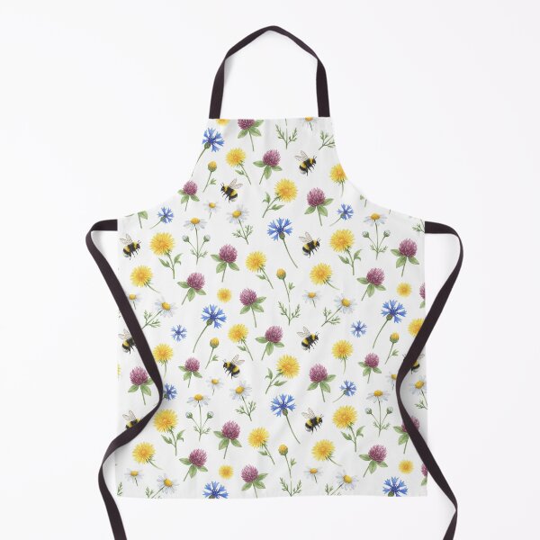 Item preview, Watercolor Wildflowers and Honeybees  designed and sold by silviaol.