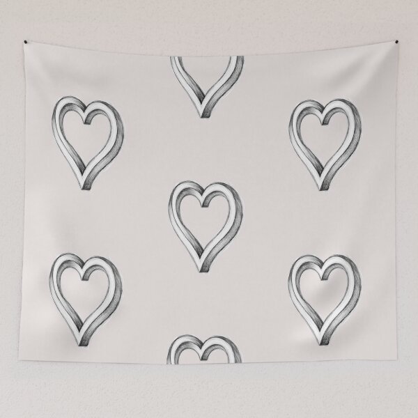 Item preview, Heart with 3D outline designed and sold by ScaleraStore.