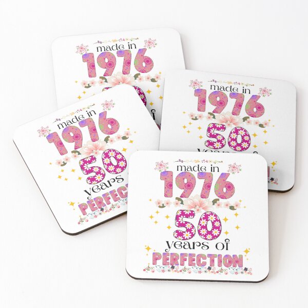 Item preview, Vintage 1976 Floral 50th Birthday - 50 Years of Perfection Graphic designed and sold by axiksa10.