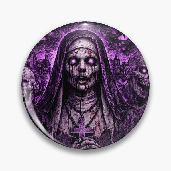 Item preview, Hide and Seek Paraquest – Nun & Skull Purple Horror Streetwear Art designed and sold by HideandSeekPara.
