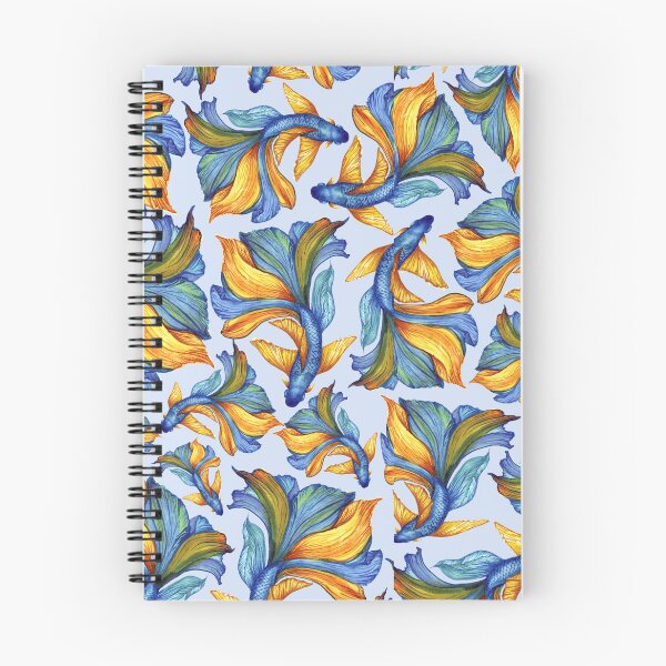 Item preview,  Blue-Yellow fishes, Ukrainian art, Petrykivka style, author's drawing designed and sold by Sunflower-7.