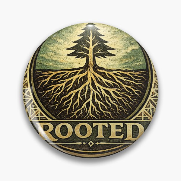 Item preview, Rooted to the Earth – Green Tree of Life Square Nature Design | Earth Roots Symbol Art designed and sold by ketkidesign.