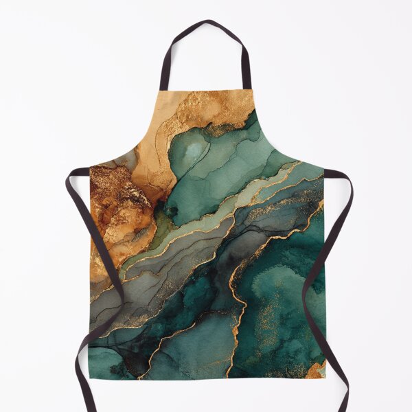 Item preview, Emerald & Bronze Gold Marble Abstract designed and sold by DIGPROF.