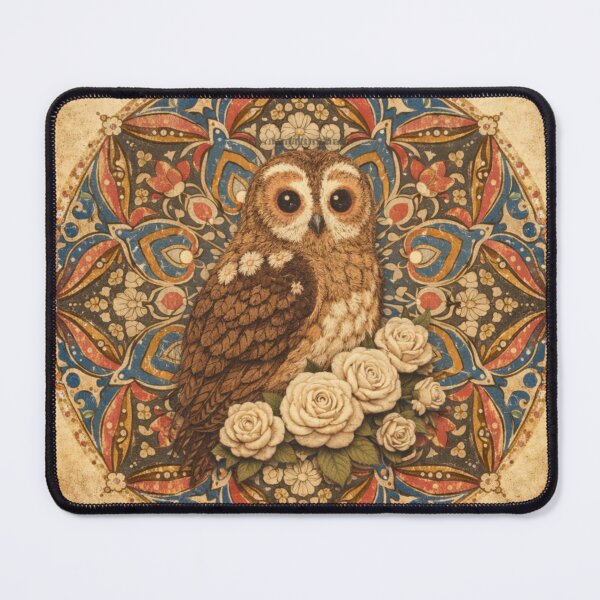 Item preview, Wise Owl Mandala in Vintage Style designed and sold by Colorshow-relax.