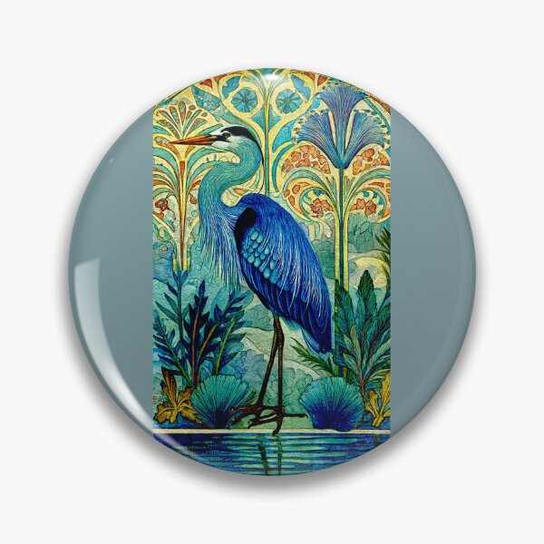 Item preview, Elegant Heron in Tranquil Waterscape #6 designed and sold by Helios Be. Lavsh.