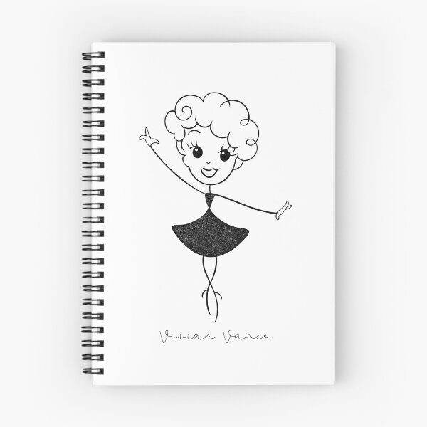 Item preview, Vivian Vance / Ethel Mertz – I Love Lucy | Retro Black and White Illustration - Calligraphy designed and sold by Atropa Parcae.
