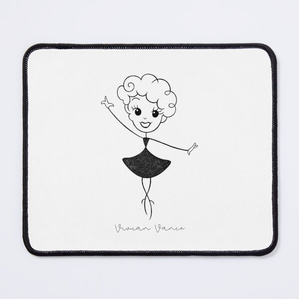 Item preview, Vivian Vance / Ethel Mertz – I Love Lucy | Retro Black and White Illustration - Calligraphy designed and sold by Atropa Parcae.