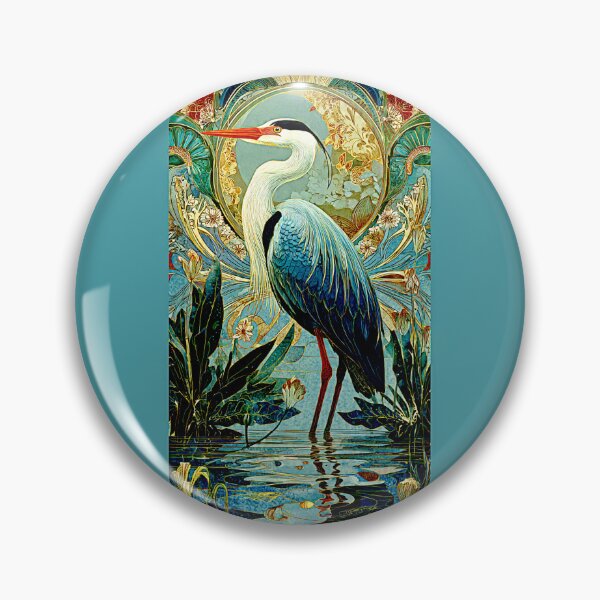 Item preview, Elegant Heron in Tranquil Waterscape #7 designed and sold by Helios Be. Lavsh.