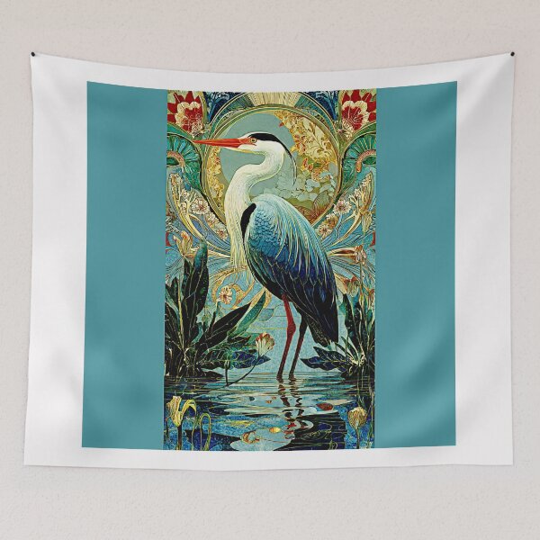 Item preview, Elegant Heron in Tranquil Waterscape #7 designed and sold by Helios Be. Lavsh.