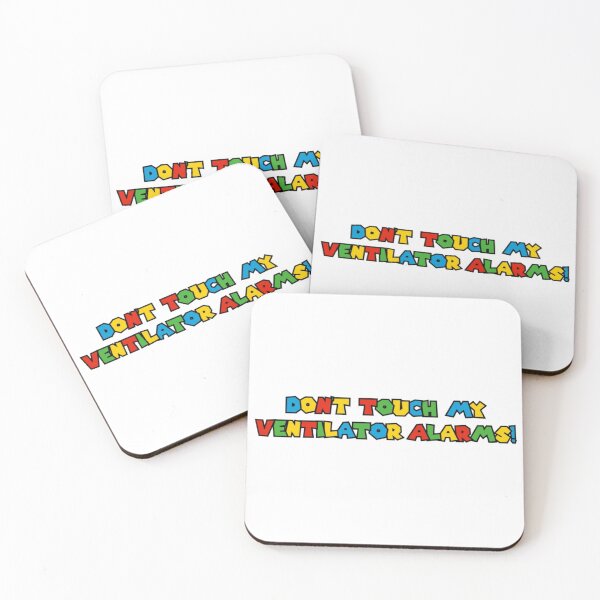 Item preview, Multicolored Don't Touch My Ventilator Alarms designed and sold by natnat7w.