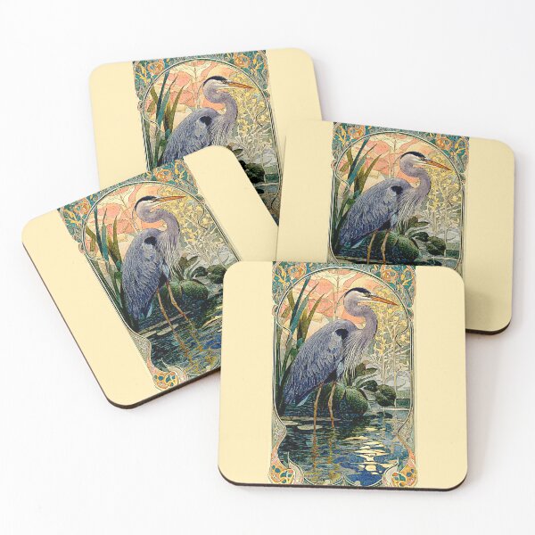 Item preview, Elegant Heron in Tranquil Waterscape #8 designed and sold by Helios Be. Lavsh.