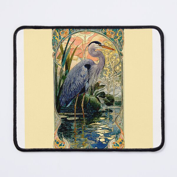 Item preview, Elegant Heron in Tranquil Waterscape #8 designed and sold by Helios Be. Lavsh.