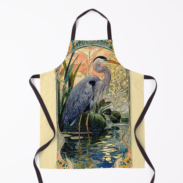 Item preview, Elegant Heron in Tranquil Waterscape #8 designed and sold by Helios Be. Lavsh.
