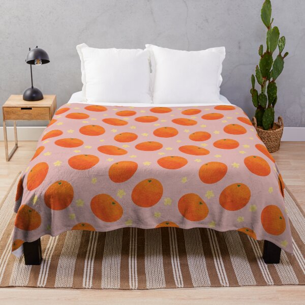 Item preview, Vibrant Oranges with Blossoms designed and sold by CheesieBeeStudio.