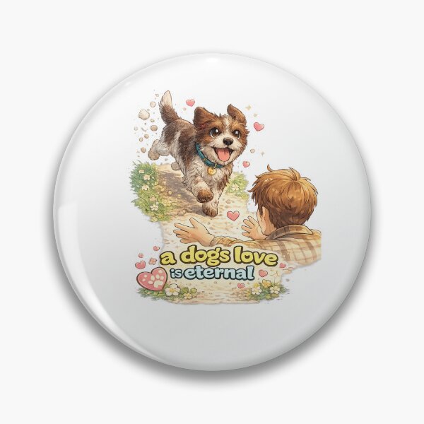 Item preview, German Wirehaired Pointer Kawaii Art – Cute Dog Running to Owner, Heartwarming Puppy Illustration designed and sold by Paws-nd-Prints.