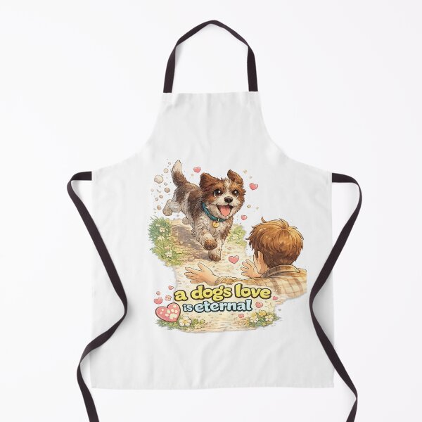 Item preview, German Wirehaired Pointer Kawaii Art – Cute Dog Running to Owner, Heartwarming Puppy Illustration designed and sold by Paws-nd-Prints.