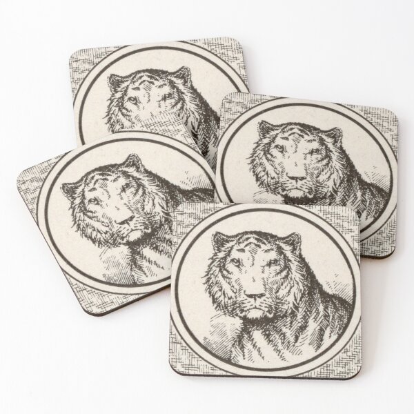 Item preview, Vintage Tiger Illustration designed and sold by HawthorneFlame.