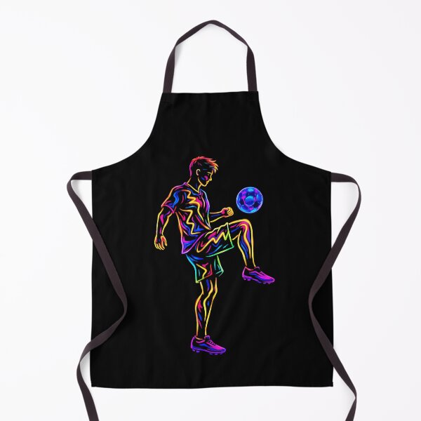 Item preview, Neon Soccer Freestyle Player – Electric Football Art with Futuristic Glow designed and sold by BrainBubbleArt.