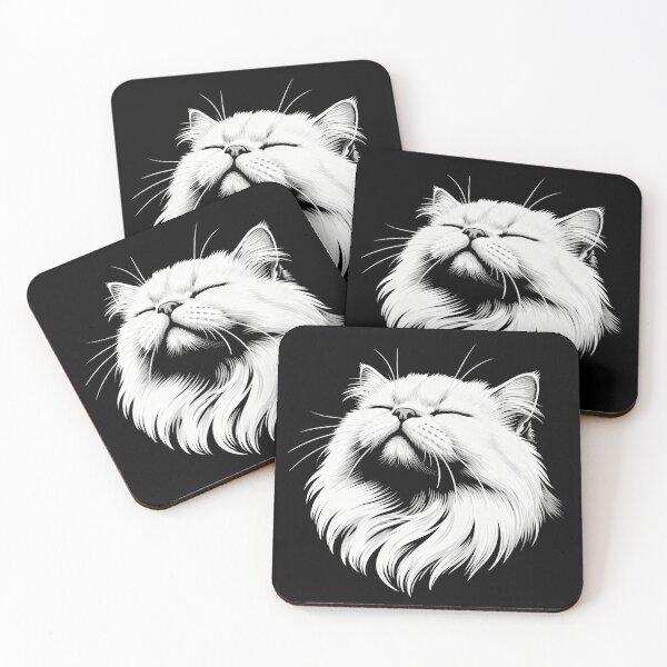 Item preview, Persian Cat Face Close-Up – Vintage Engraving Illustration designed and sold by CatVibesStudio.