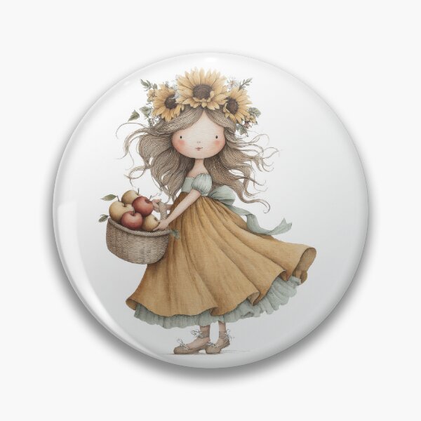 Item preview, Floral Girl Illustration designed and sold by Almmirando.