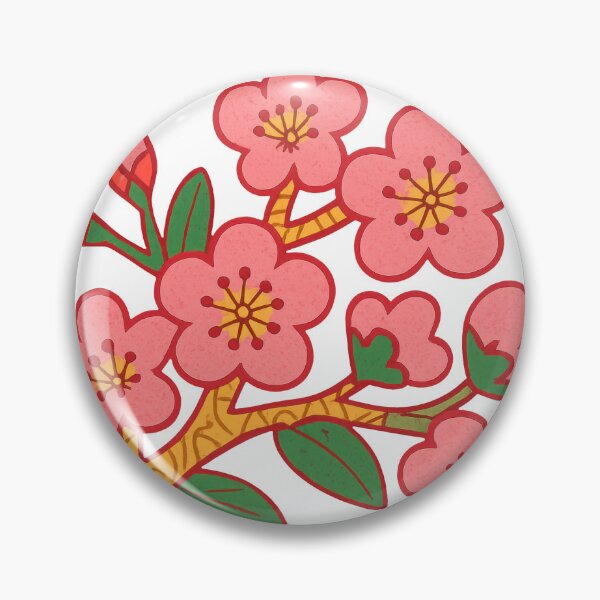 Item preview, Folk Art Cherry Blossom Branch designed and sold by LaFabricaArt.