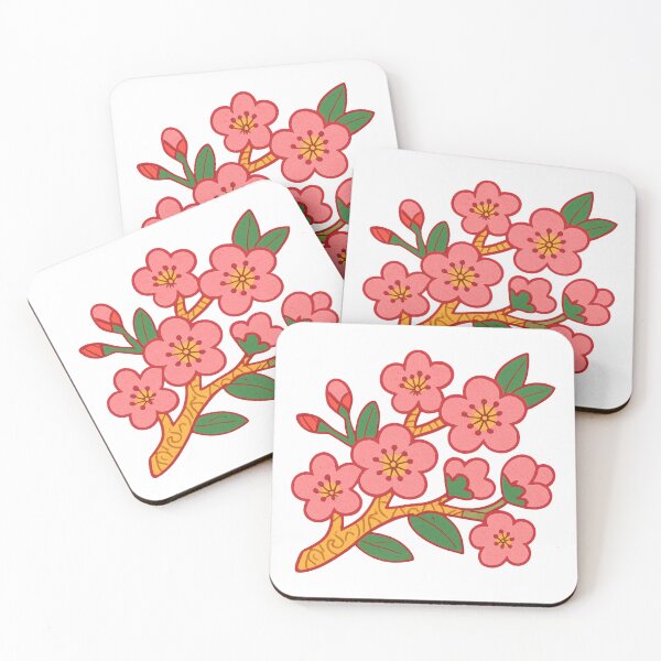 Item preview, Folk Art Cherry Blossom Branch designed and sold by LaFabricaArt.