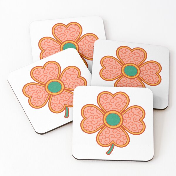 Item preview, Folk Art Floral Clover Illustration designed and sold by LaFabricaArt.