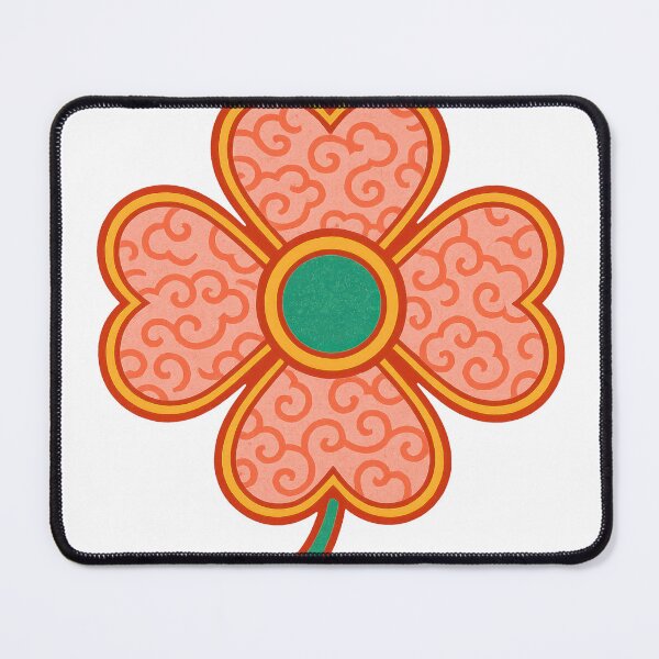 Item preview, Folk Art Floral Clover Illustration designed and sold by LaFabricaArt.