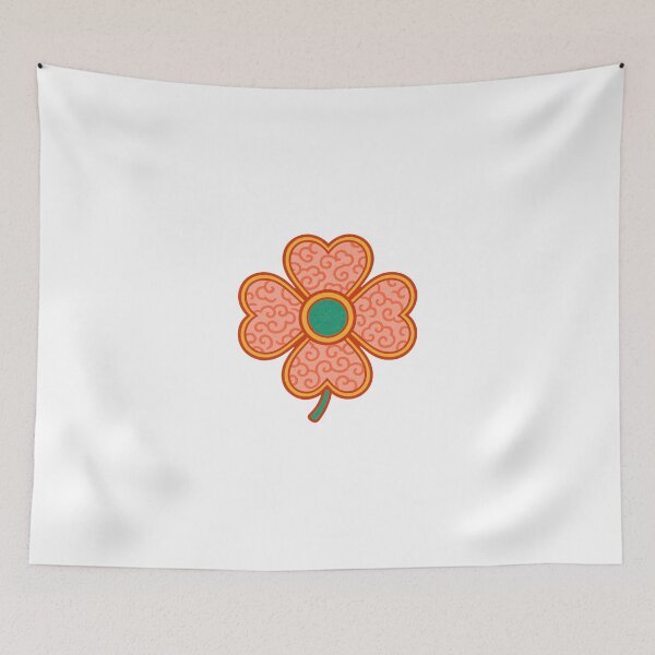 Item preview, Folk Art Floral Clover Illustration designed and sold by LaFabricaArt.