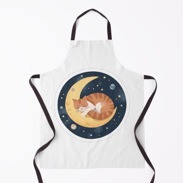 Item preview, Celestial Sleeping Cat on Moon designed and sold by ahmedbenamar101.