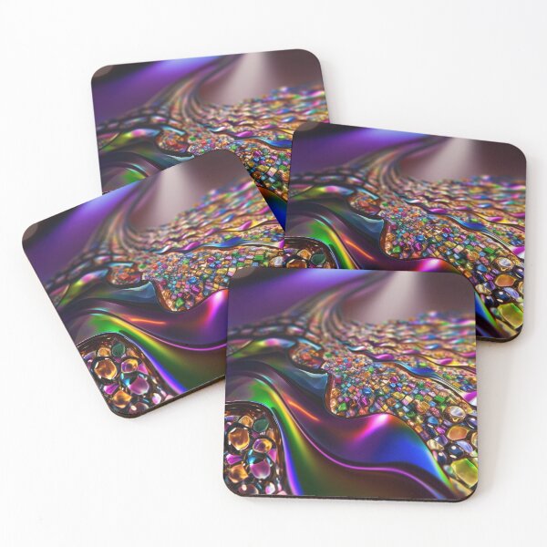 Item preview, Iridescent Mosaic Flow - Jeweled Rainbow Texture designed and sold by B-Russ-Stuff.
